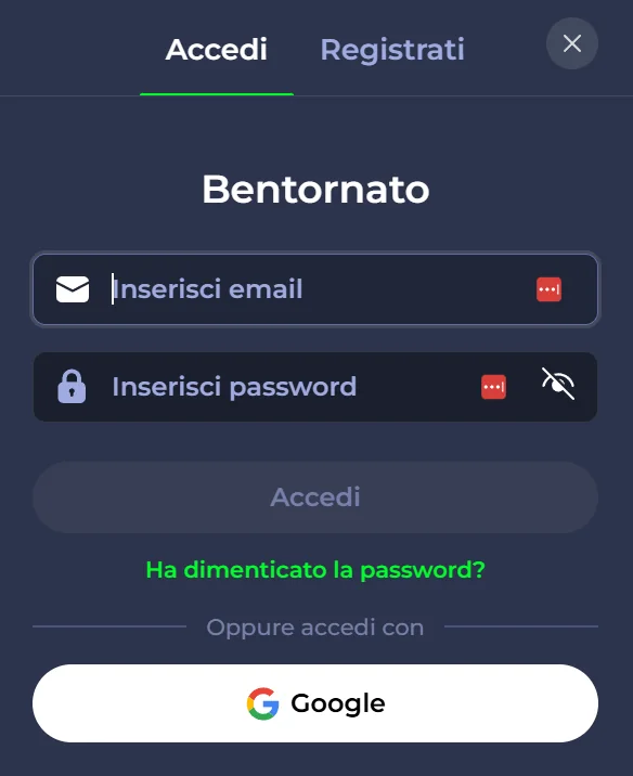 Schermata accesso Friday roll